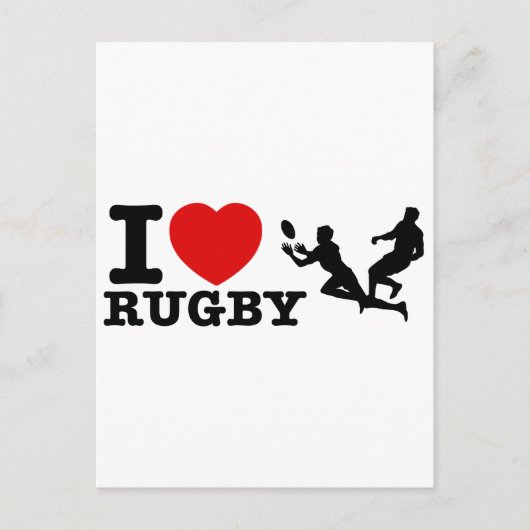 Rugby Designs Postkarte (Vorderseite)