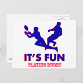 Rugby Designs Postkarte (Vorne/Hinten)