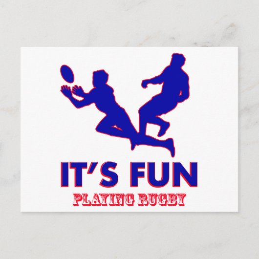 Rugby Designs Postkarte (Vorderseite)