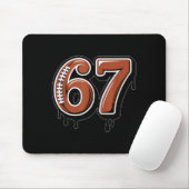 Rugby Drip Number 67 Player Or 67th Birthday Six S Mousepad (Mit Mouse)