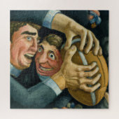 Rugby Duel 676 Piece Jigsaw Puzzle (Horizontal)