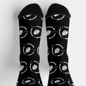 Rugby Eat Sleep Wiederholung Sportfan-Sprichwort Socken (Oben)