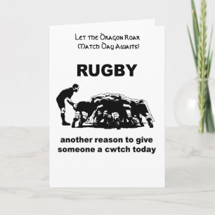 Rugby Ein Weiterer Grund, Jemanden Heute Ein Cwtch Karte