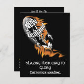 Rugby-Einladungs-Template in Neuseeland Einladung (Vorne/Hinten)