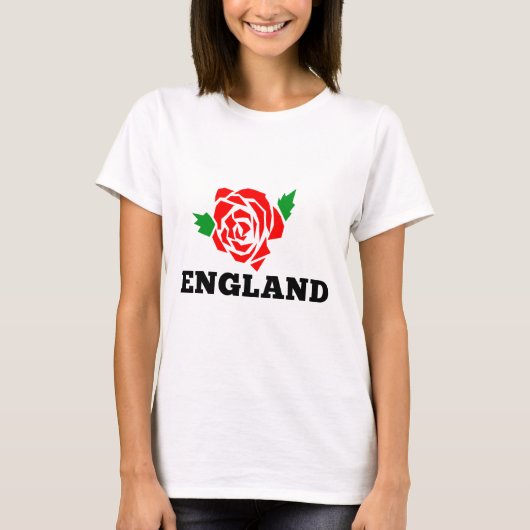 Rugby-England-Englisch-Rose T-Shirt (Vorderseite)