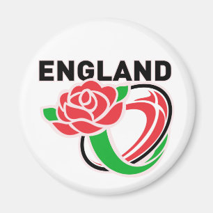 Rugby England English Rose Ball Magnet