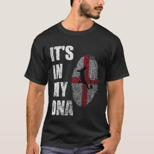 Rugby England Flag Es steckt in meiner DNA T-Shirt
