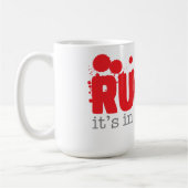 RUGBY - es ist in meinem Blut Kaffeetasse (Links)