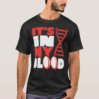 Rugby Es ist in meiner Blut-DNA-Rugby-Ball-Fan-Unt T-Shirt