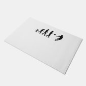 Rugby-Evolution, #rugby Fußmatte (Schrägansicht)