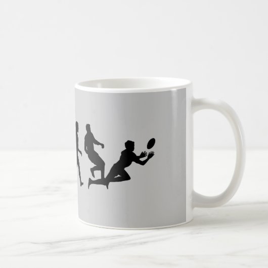 Rugby-Evolutions-Spaß-Sport Kaffeetasse (Rechts)