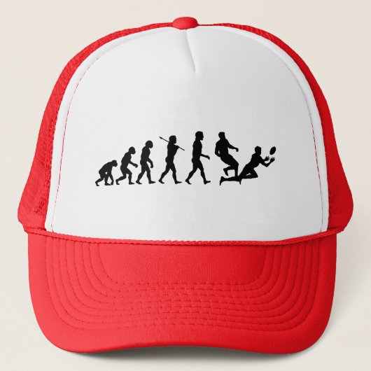 Rugby-Evolutions-Spaß-Sport Truckerkappe (Vorderseite)