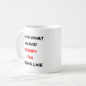 Rugby-Fan, avid Kaffeetasse (Vorderseite Links)