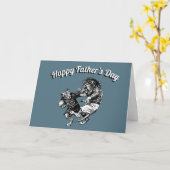 Rugby Fathers Day Karte (Gelbe Blume)
