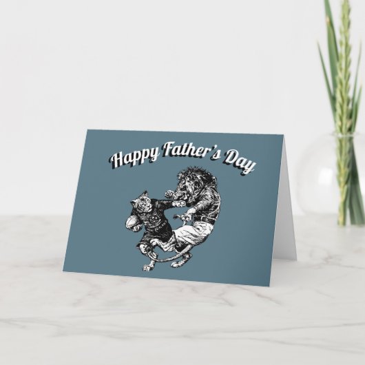 Rugby Fathers Day Karte (Vorderseite)