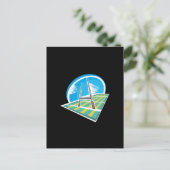 Rugby Field Postkarte (Stehend Vorderseite)