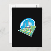 Rugby Field Postkarte (Vorne/Hinten)