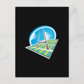 Rugby Field Postkarte (Vorderseite)