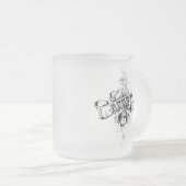 Rugby Follower Mattierte Tasse aus Glas (VorderseiteRechts)