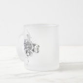 Rugby Follower Mattierte Tasse aus Glas (Vorderseite Links)