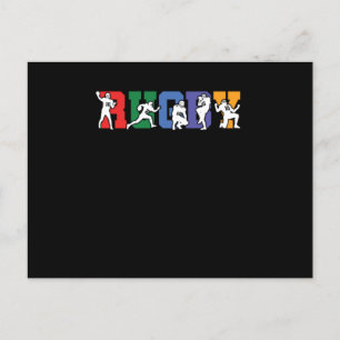 Rugby Football Rugby Team Rugby Player Gift Postkarte