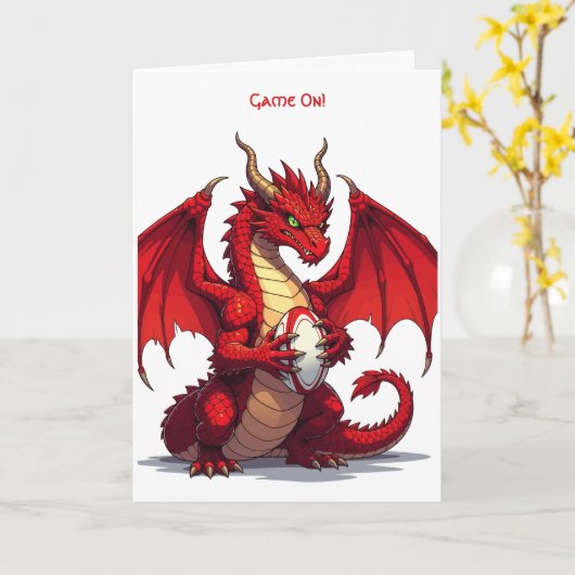 Rugby Forward Protective Passionate and Proud Karte (Gelbe Blume)