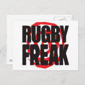 Rugby Freak Postkarte (Vorne/Hinten)