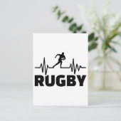 Rugby-Frequenz Postkarte (Stehend Vorderseite)