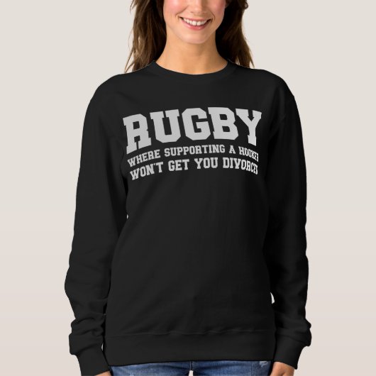 Rugby für Rugby-Spieler Trainer Schiedsrichter und Sweatshirt (Vorderseite)