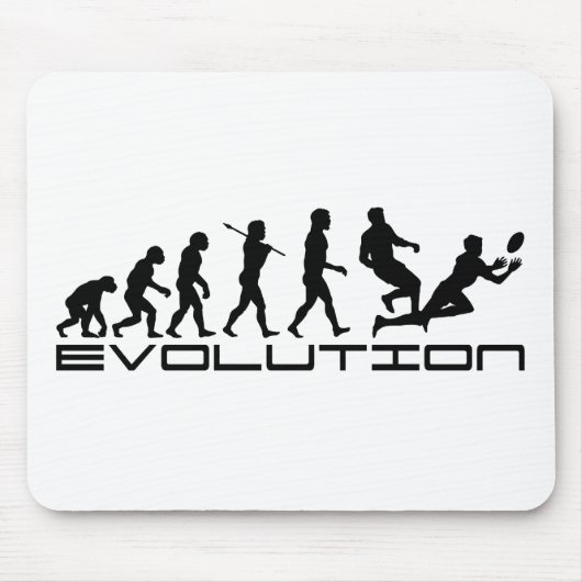 Rugby-Fußball-Sport-Evolutions-Kunst Mousepad (Vorne)