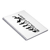 Rugby-Fußball-Sport-Evolutions-Kunst Notizblock (Rechte Seite)