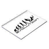 Rugby-Fußball-Sport-Evolutions-Kunst Notizblock (Linke Seite)