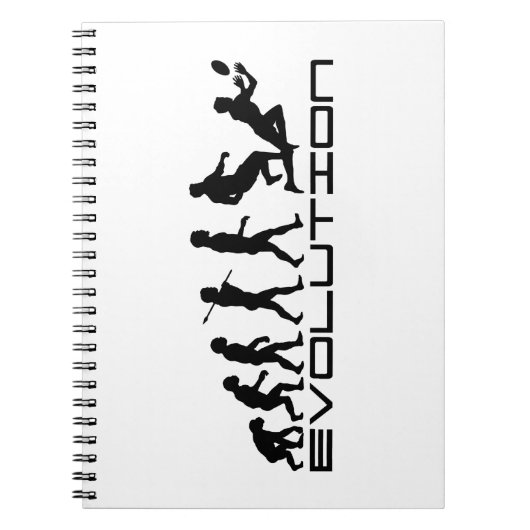 Rugby-Fußball-Sport-Evolutions-Kunst Notizblock (Vorderseite)