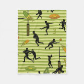 Rugby game are on Fleece Blanket (Vorderseite)