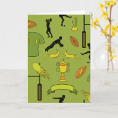 Rugby game are on karte (Gelbe Blume)