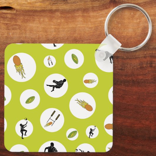 Rugby game are on Keyring to success Schlüsselanhänger (Rückseite)