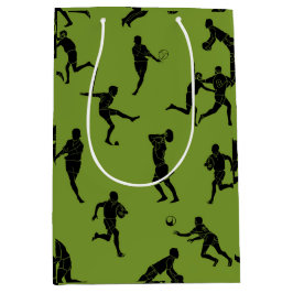 Rugby game are on mittlere geschenktüte