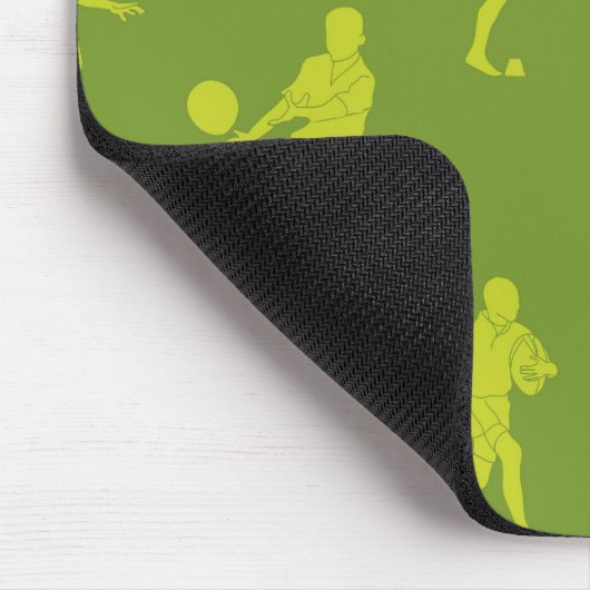 Rugby game are on mousepad (Ecke)