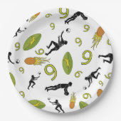 Rugby game are on pappteller (Vorderseite)