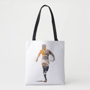Rugby Game Sport Challenge Illustration Silhouette Tasche