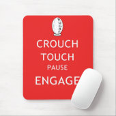 Rugby-Gedrängeanweisungen (alt) Mousepad (Mit Mouse)