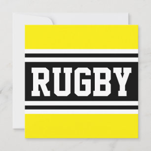 RUGBY Gelbe Schwarz-weiße Leichtathletik Racing St Ankündigung
