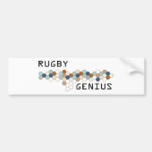 Rugby-Genie Autoaufkleber (Vorne)