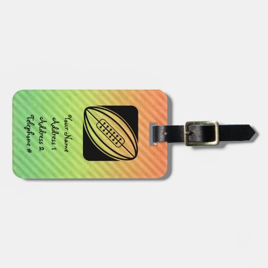 Rugby Gepäckanhänger (Vorderseite horizontal)