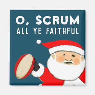 Rugby-Geschenk für die Feiertage Magnet
