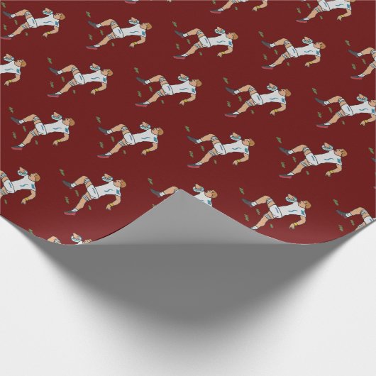 Rugby Geschenkpapier (Ecke)