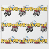 Rugby Geschenkpapier (Flach)