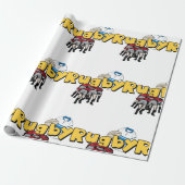 Rugby Geschenkpapier (Ungerollt)