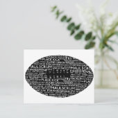 Rugby Gewerkschaft Geschenke Postkarte (Stehend Vorderseite)