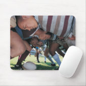 Rugby Gewerkschaft Spieler in einem Rätsel Mousepad (Mit Mouse)